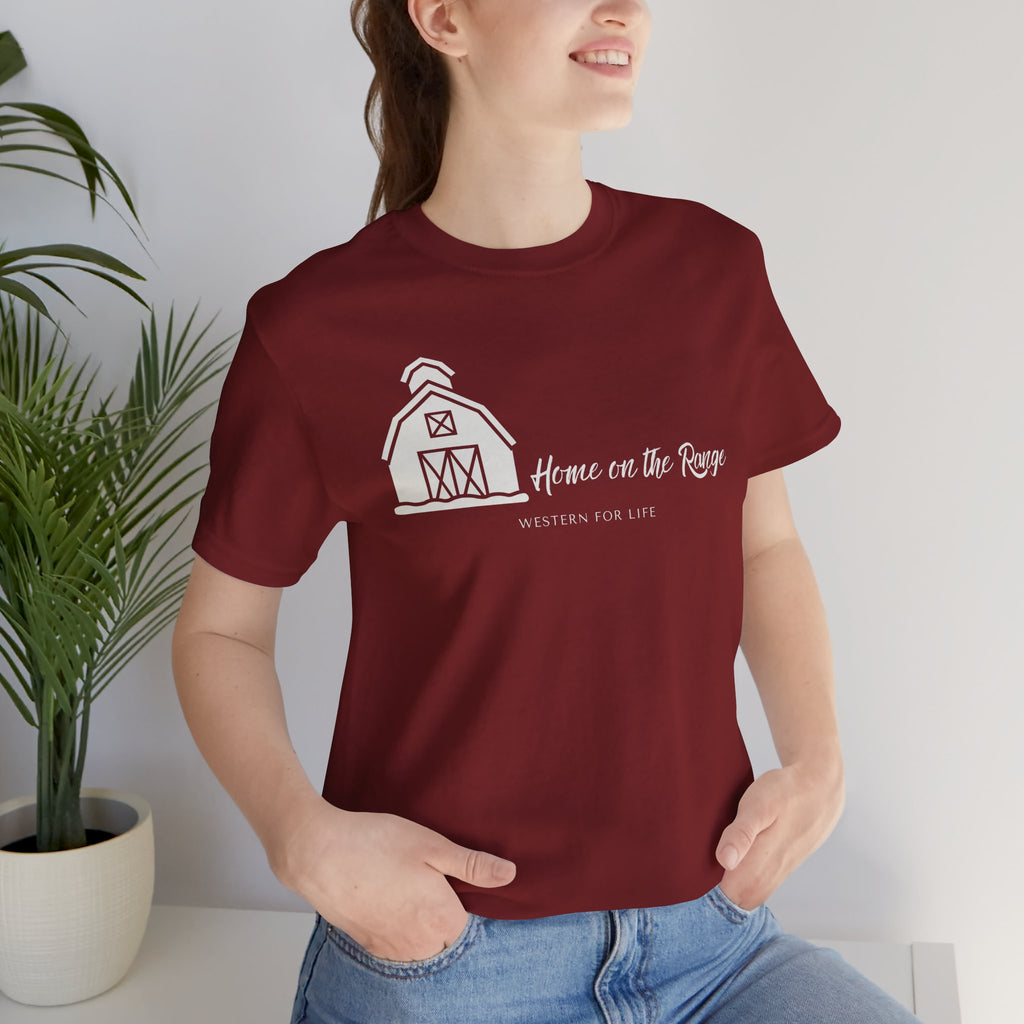 Home on the Range Rustic Farmhouse Barn Shirt: Western For Life Collection