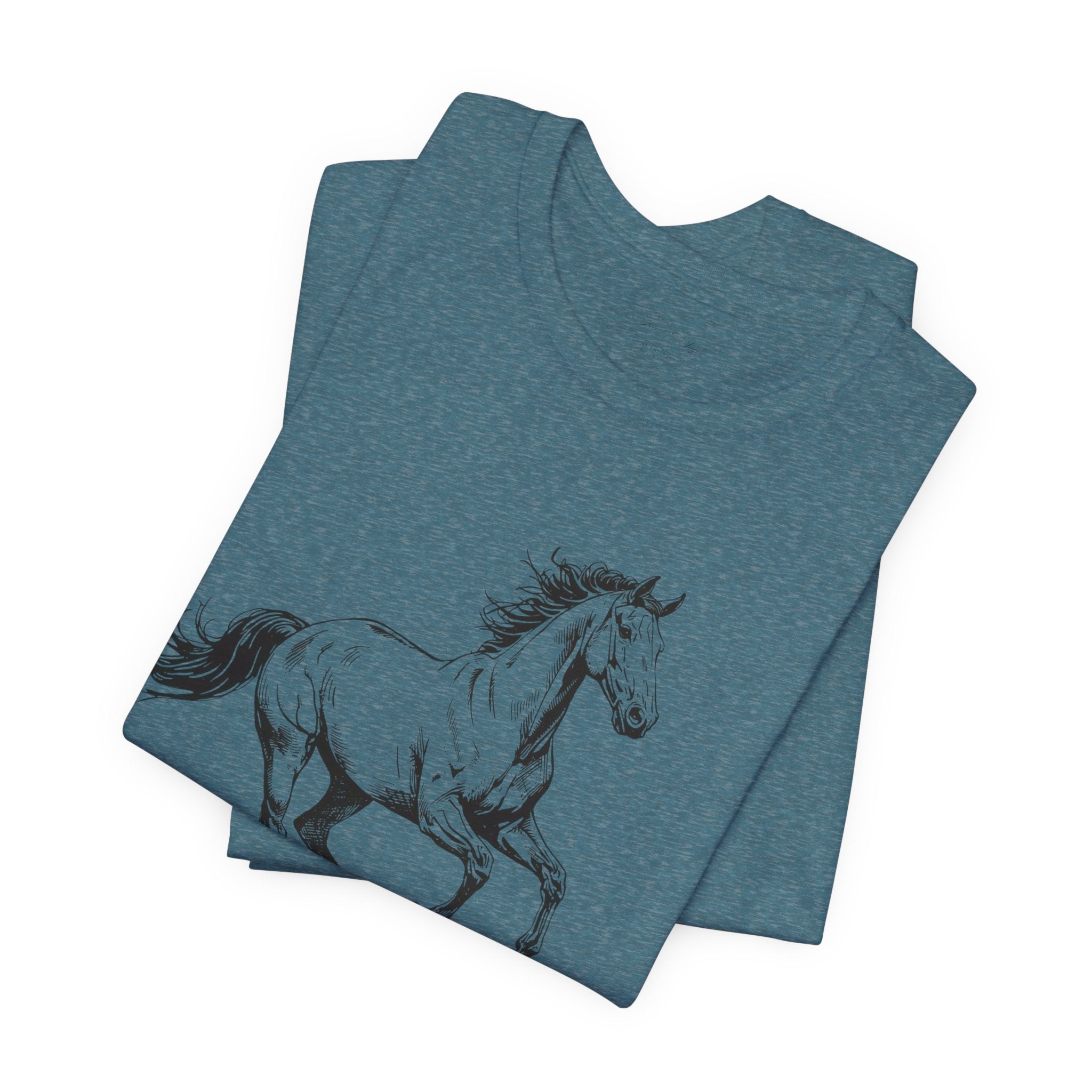 Running Horse  Tee | Horse Western Boho Shirt Born To Roam