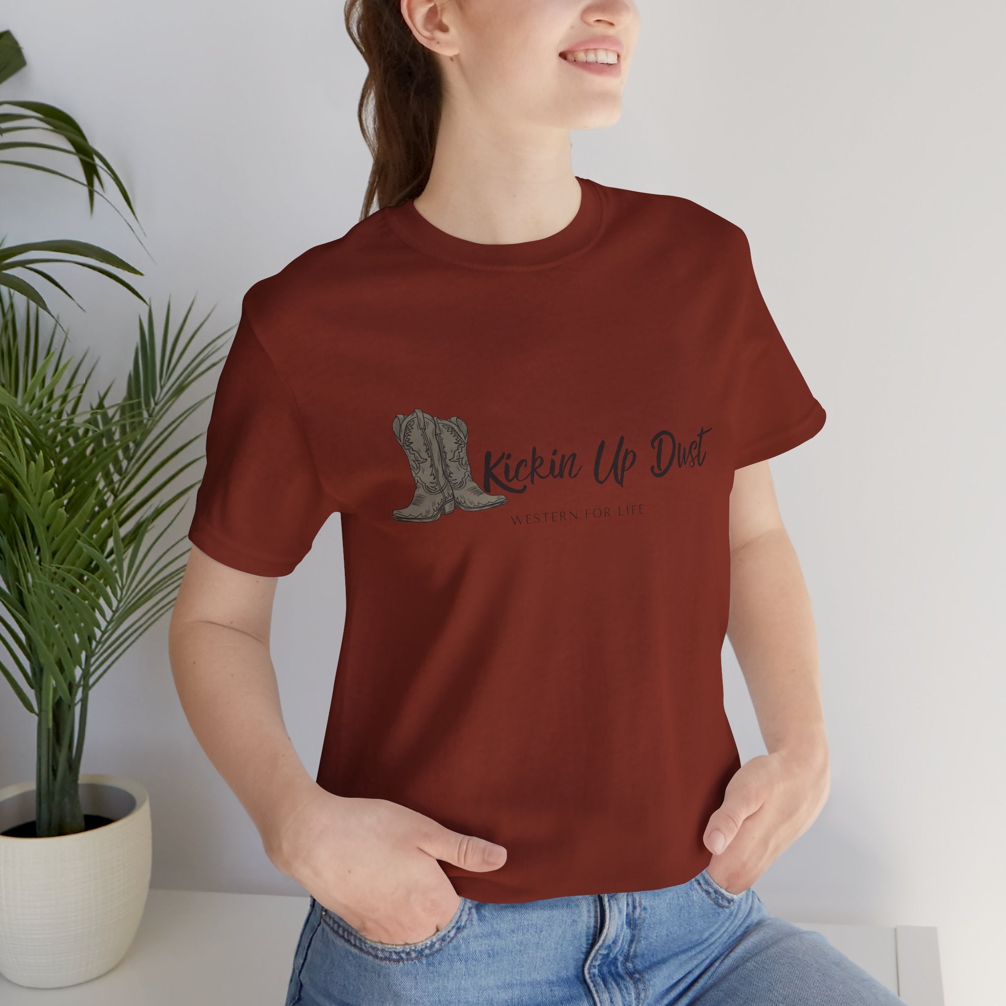 Kicking Up Dust Cowboy Boots Western Tee | Born In The Dirt Collection