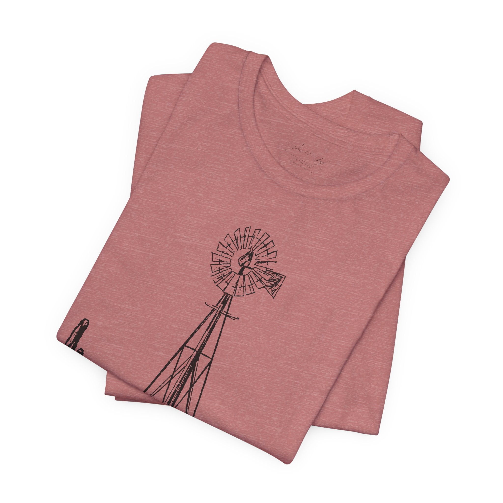 Desert Windmill Tee | Western Cactus T-Shirt