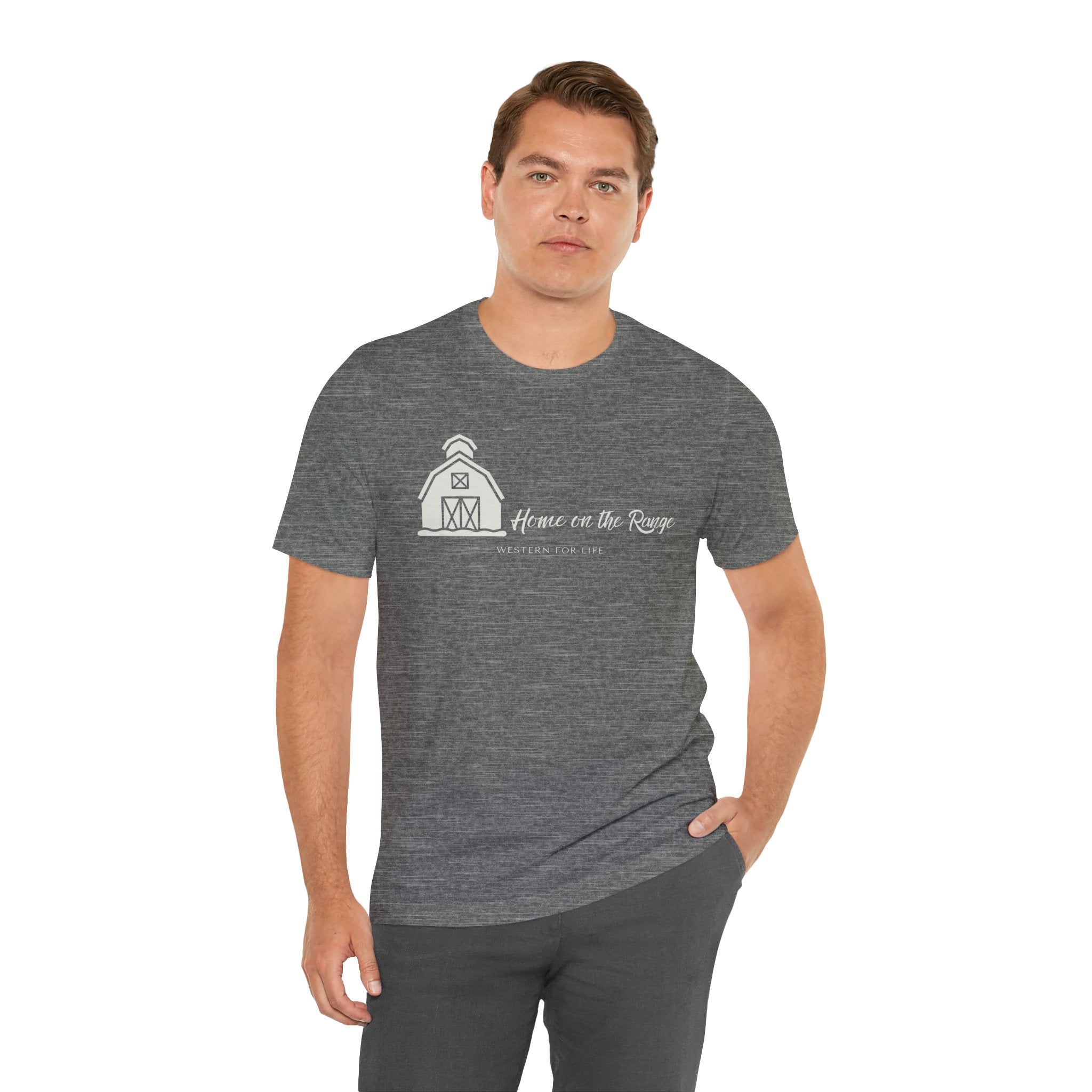 Home on the Range Rustic Farmhouse Barn Shirt: Western For Life Collection