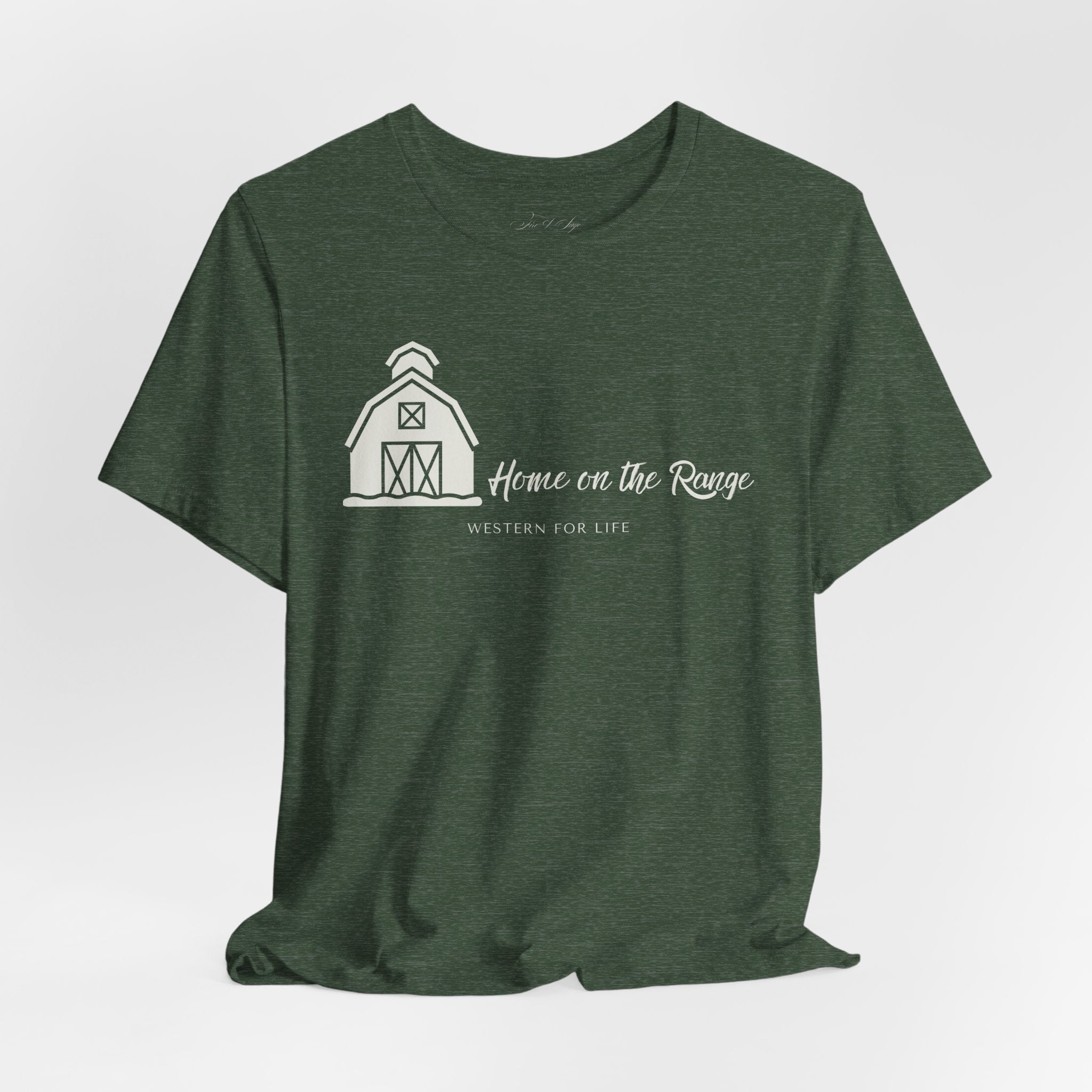 Home on the Range Rustic Farmhouse Barn Shirt: Western For Life Collection
