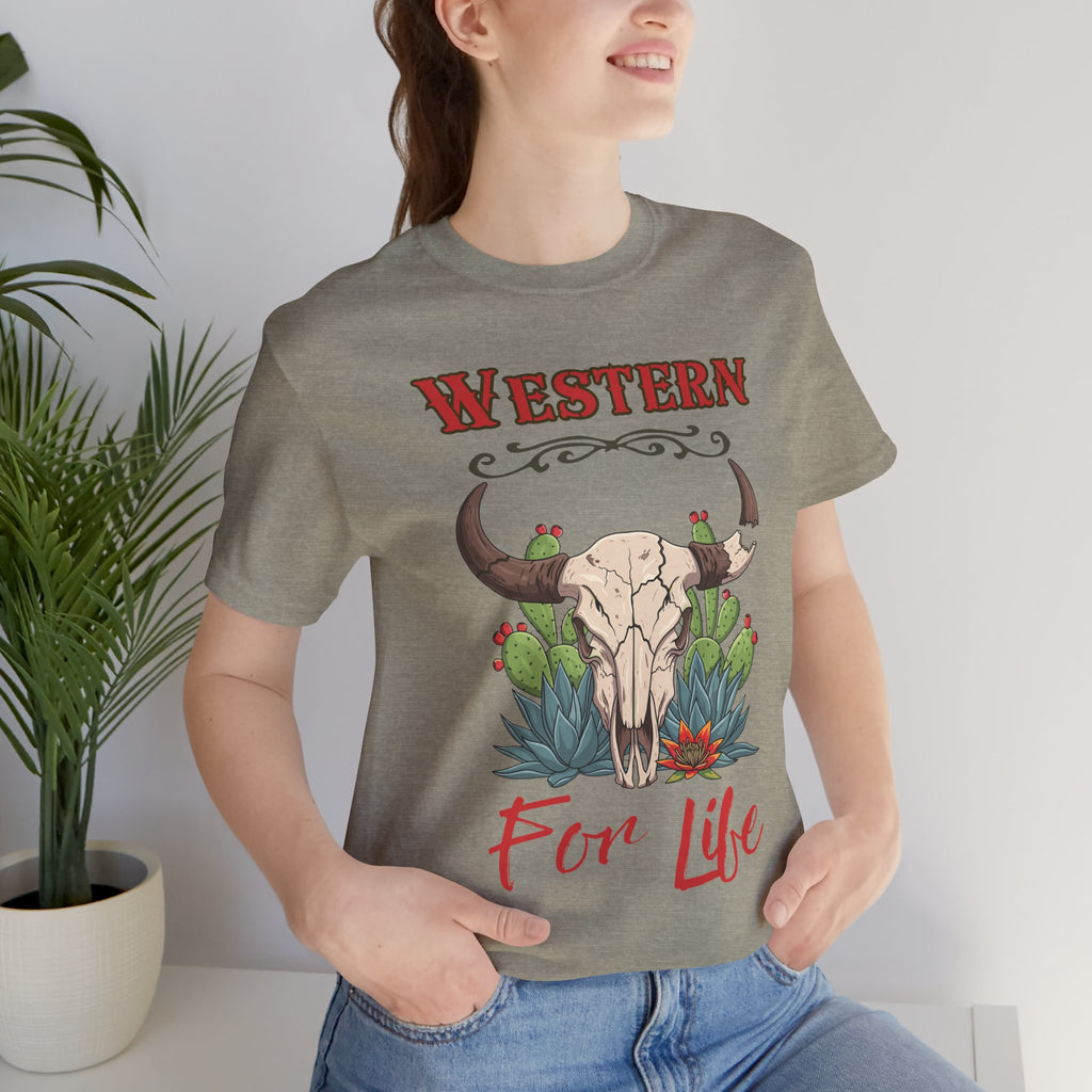 Cactus & Skull T-Shirt — Western for Life Collection