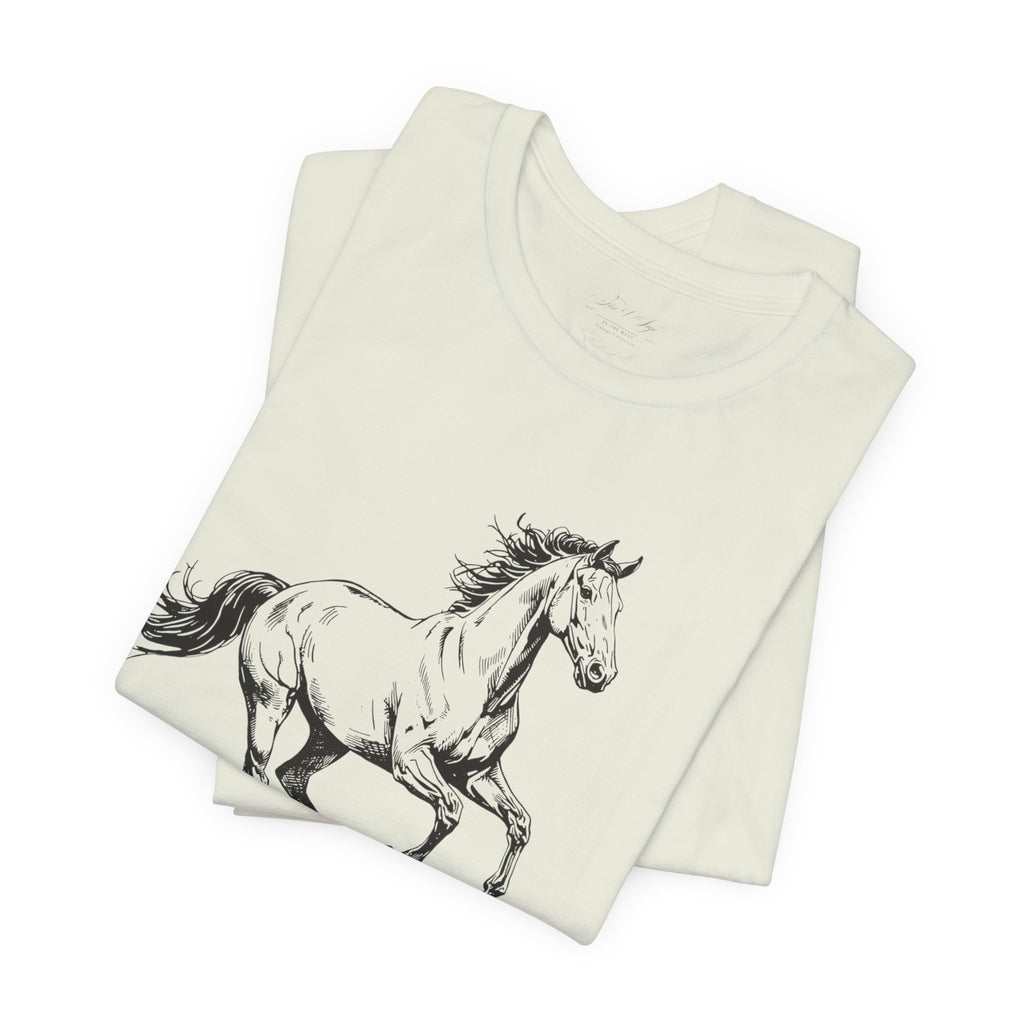 Running Horse  Tee | Horse Western Boho Shirt Born To Roam