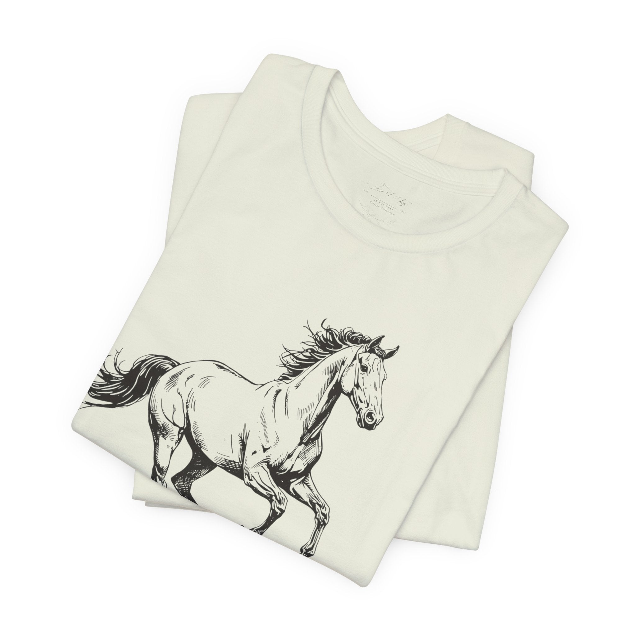 Running Horse  Tee | Horse Western Boho Shirt Born To Roam