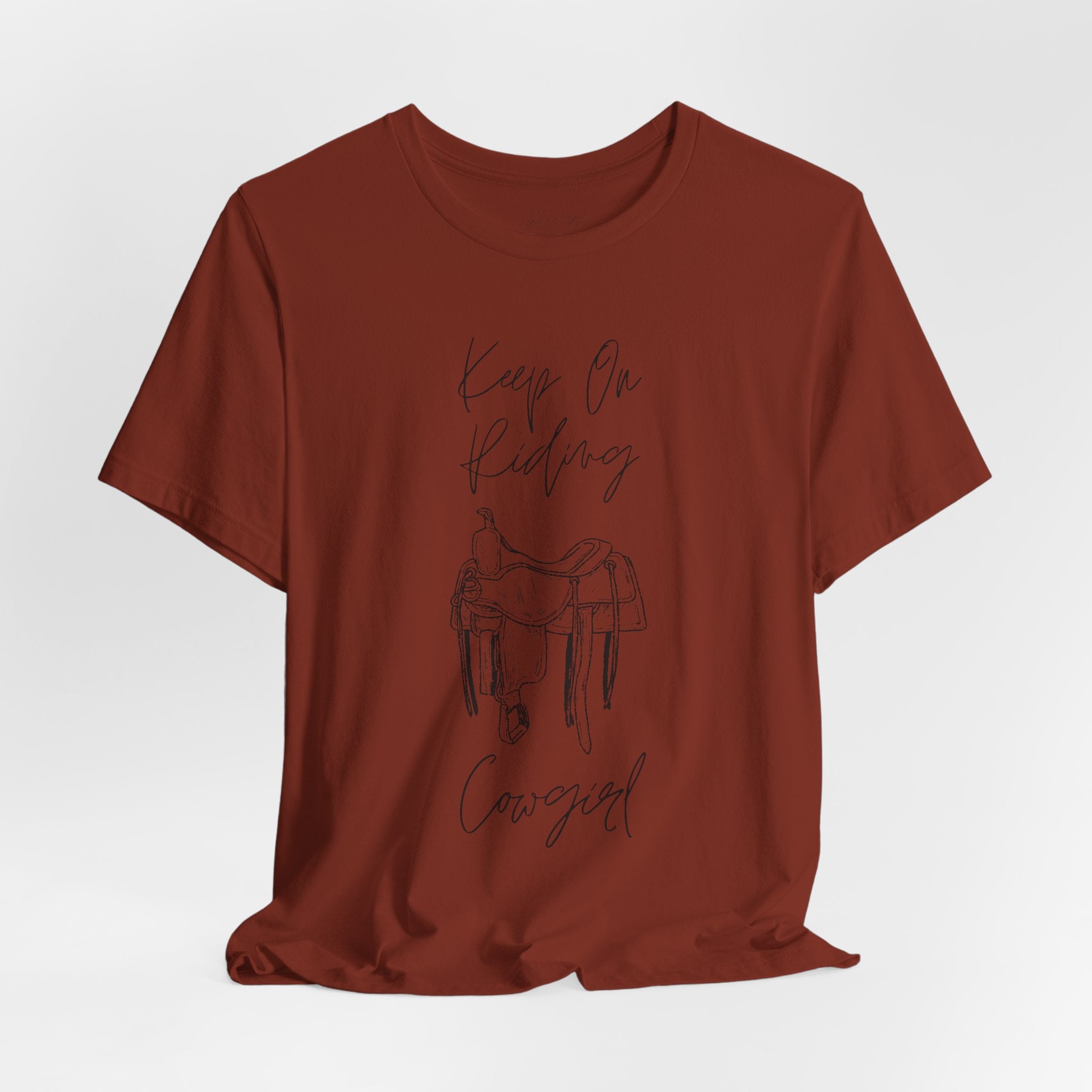 Keep On Riding Cowgirl Western T-Shirt | Born To Roam Collection