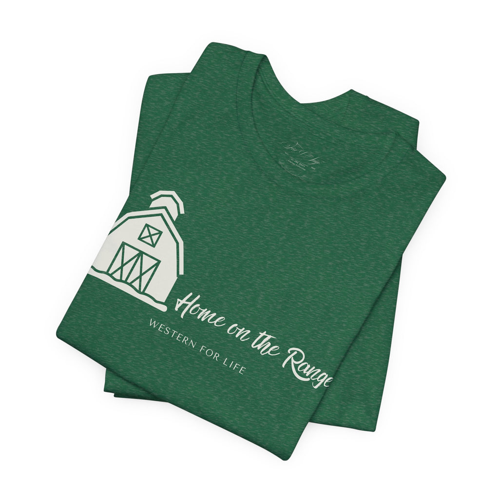 Home on the Range Rustic Farmhouse Barn Shirt: Western For Life Collection