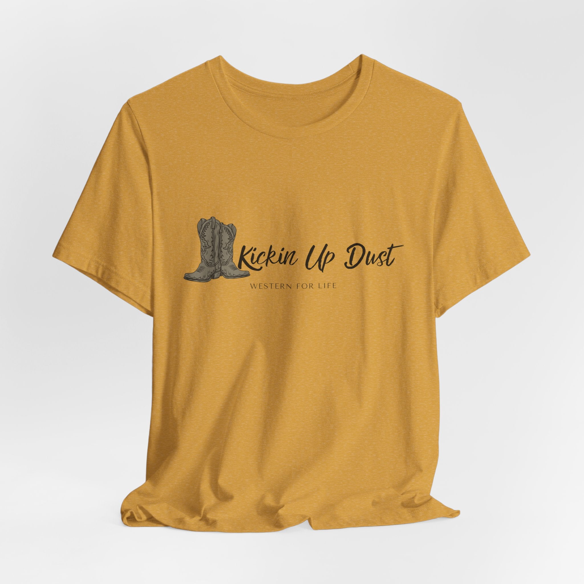 Kicking Up Dust Cowboy Boots Western Tee | Born In The Dirt Collection