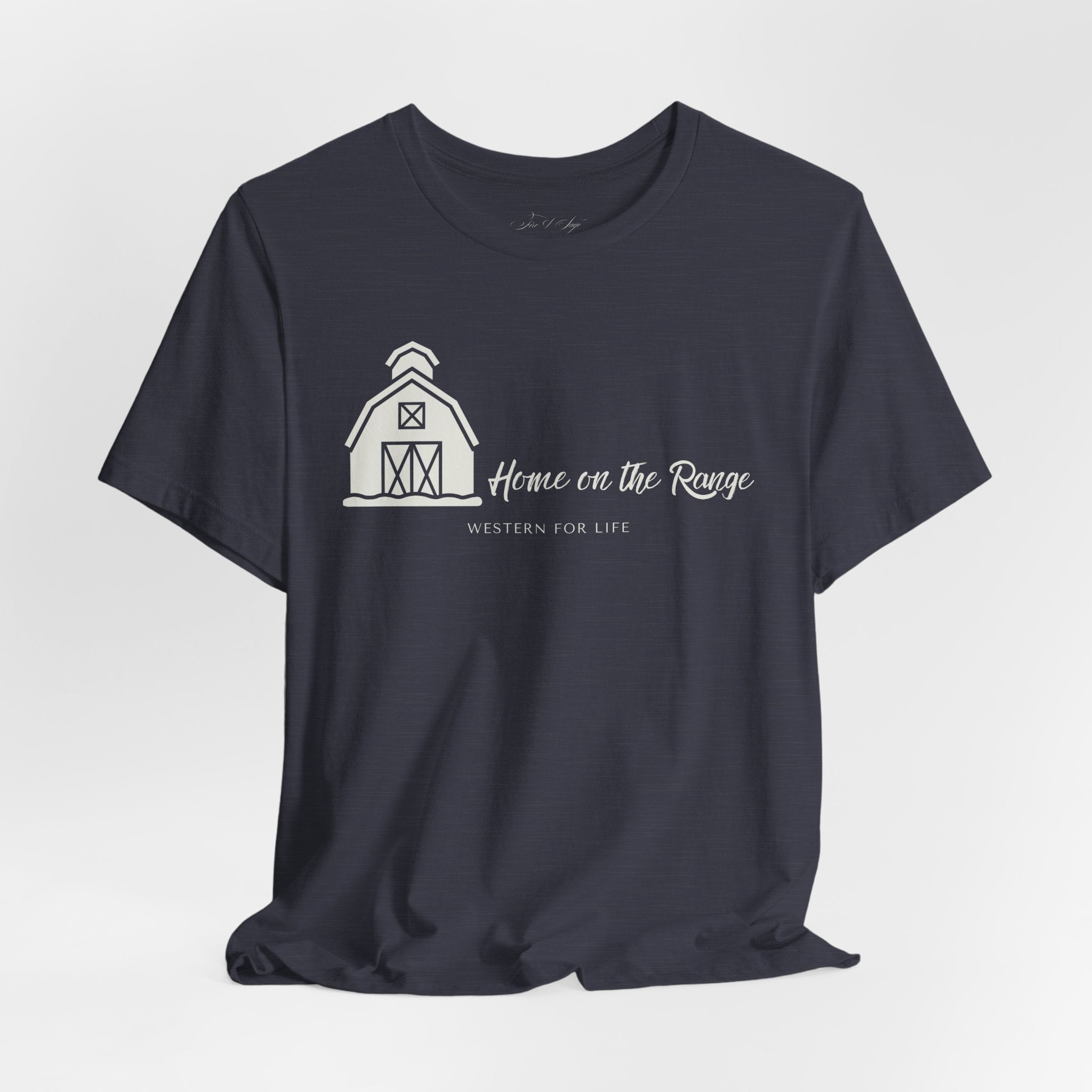 Home on the Range Rustic Farmhouse Barn Shirt: Western For Life Collection