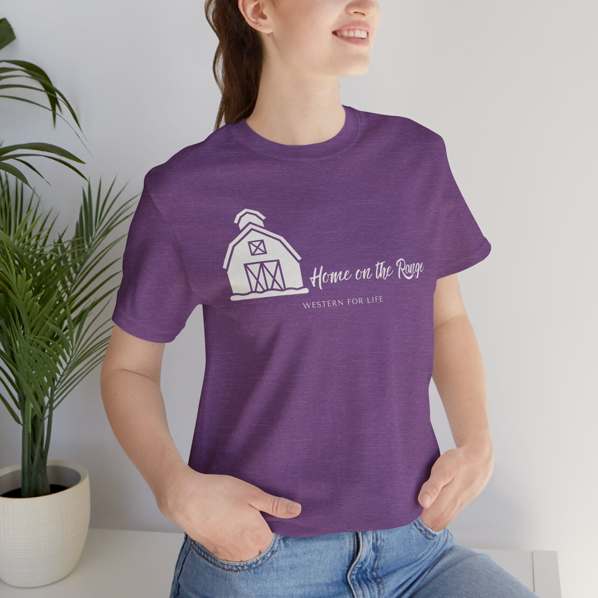 Home on the Range Rustic Farmhouse Barn Shirt: Western For Life Collection