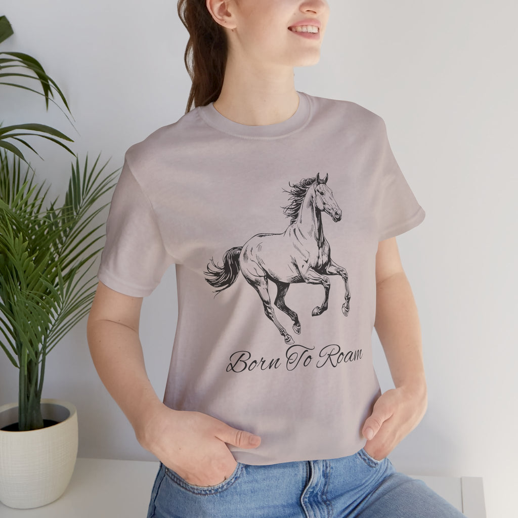Running Horse  Tee | Horse Western Boho Shirt Born To Roam