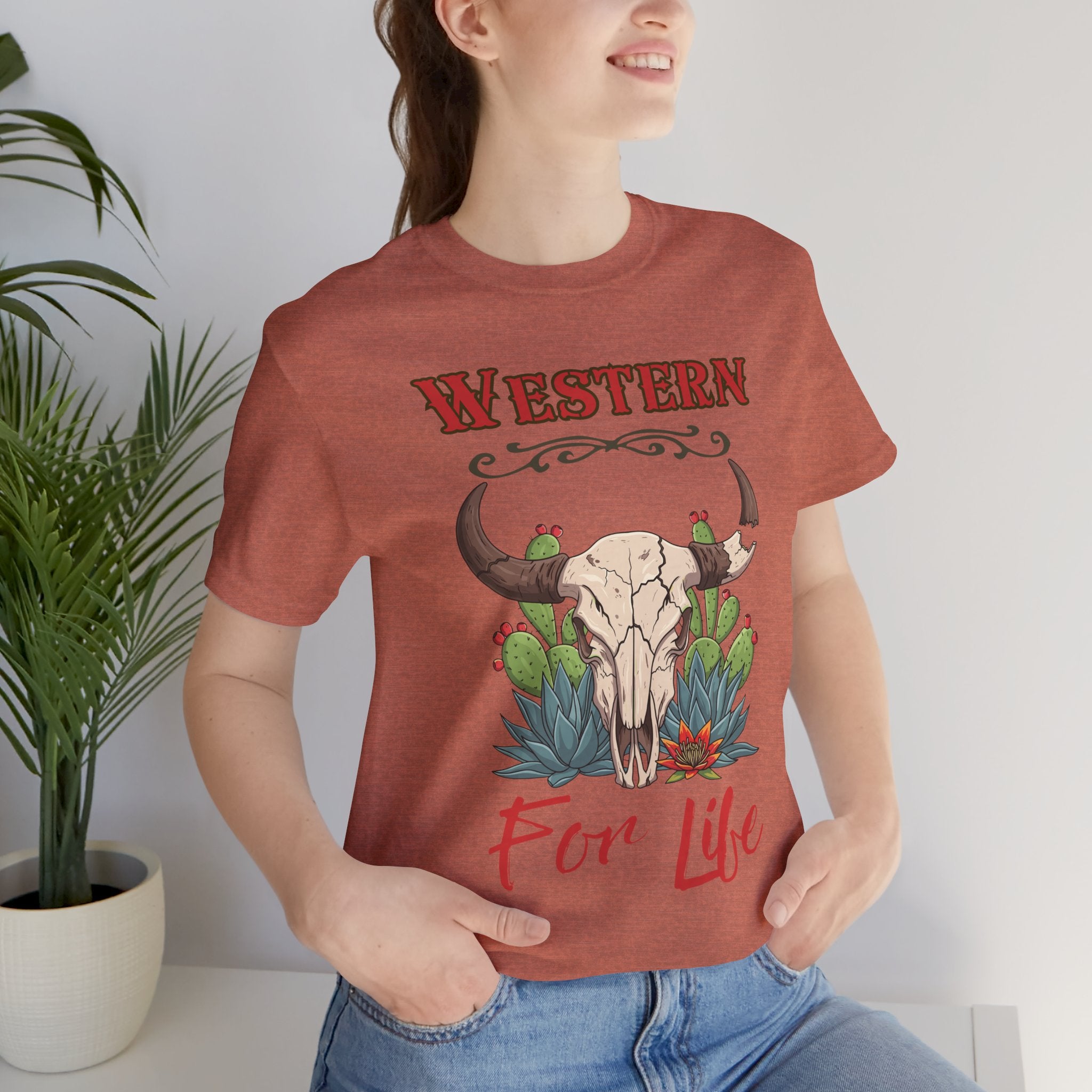 Cactus & Skull T-Shirt — Western for Life Collection