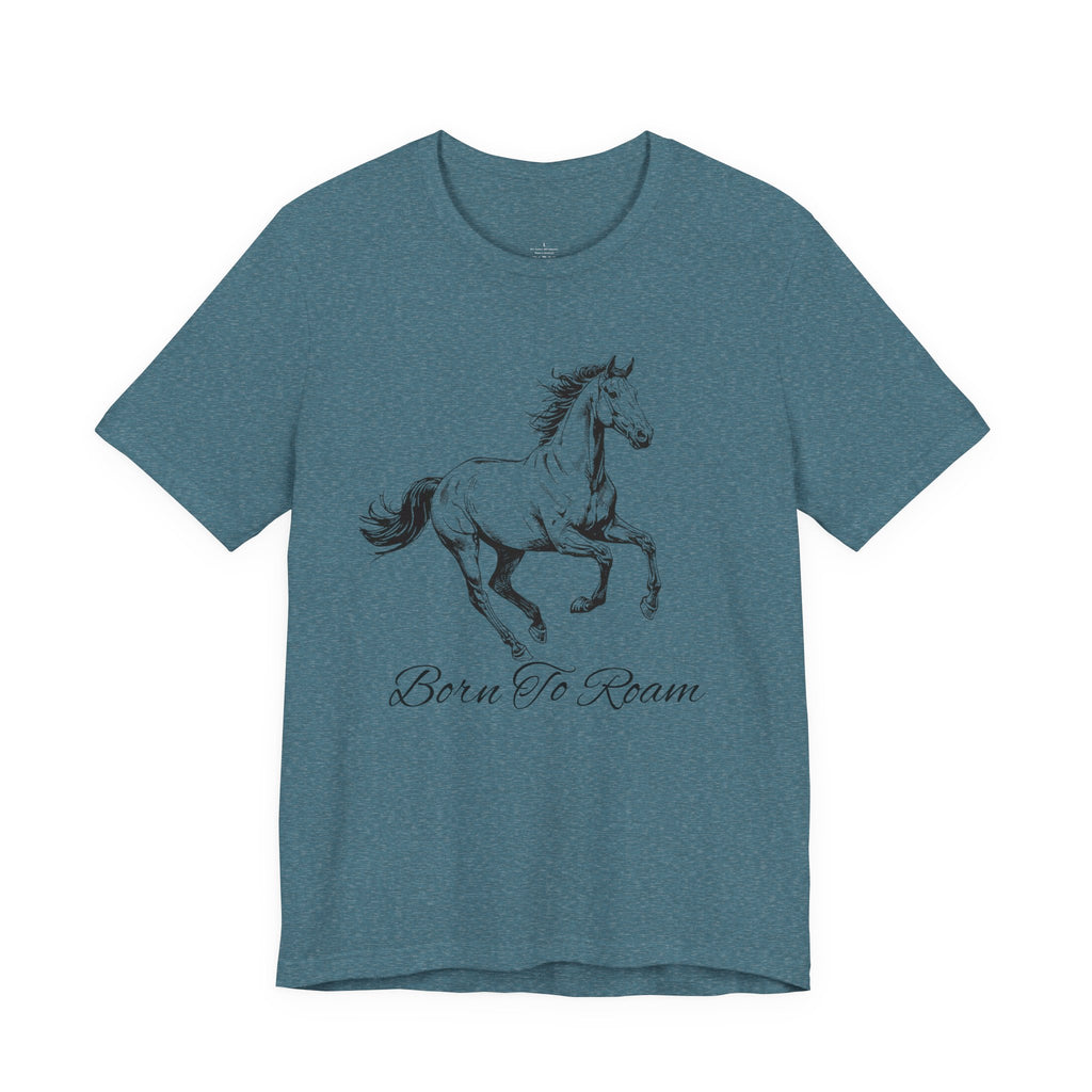 Running Horse  Tee | Horse Western Boho Shirt Born To Roam