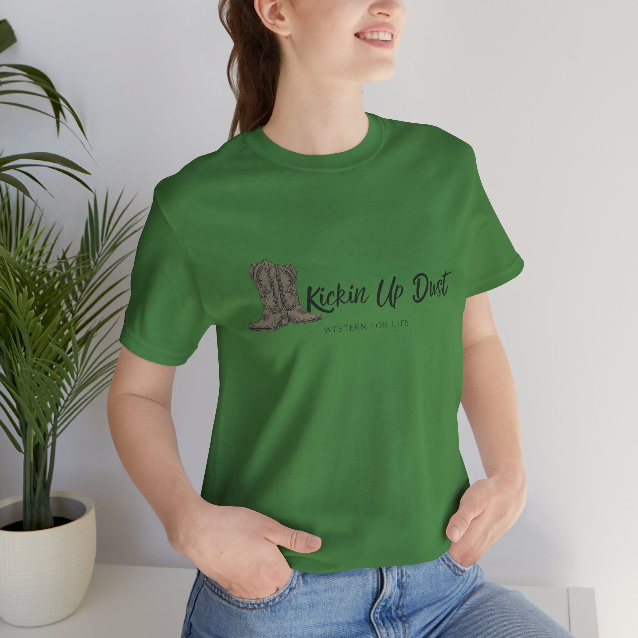 Kicking Up Dust Cowboy Boots Western Tee | Born In The Dirt Collection