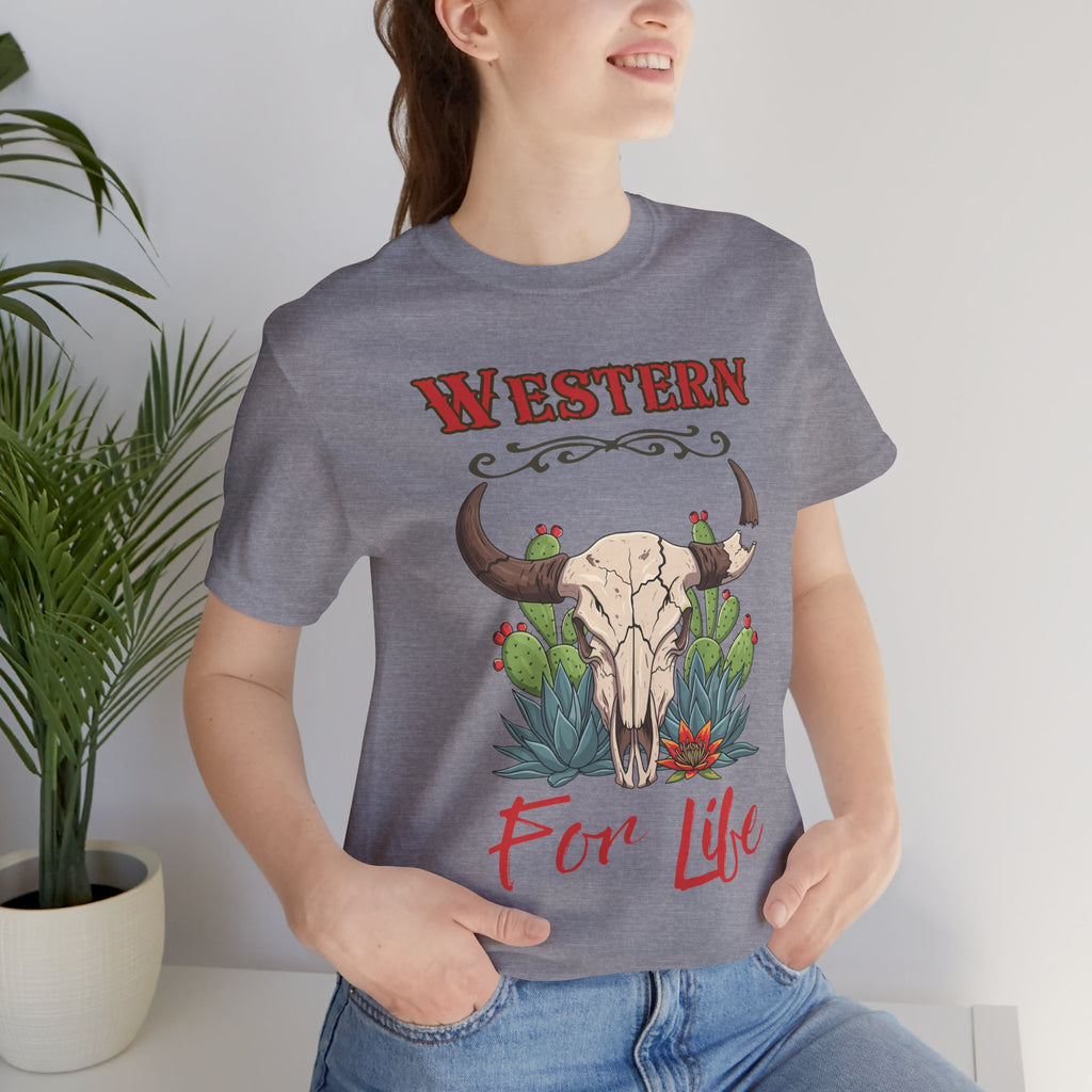 Cactus & Skull T-Shirt — Western for Life Collection
