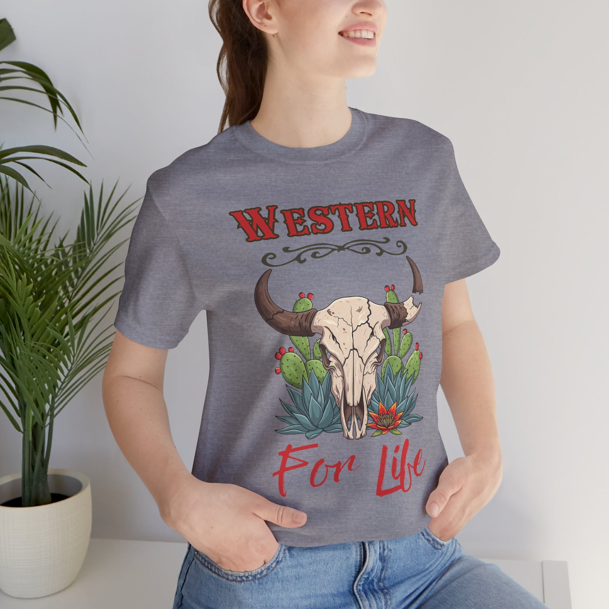 Cactus & Skull T-Shirt — Western for Life Collection