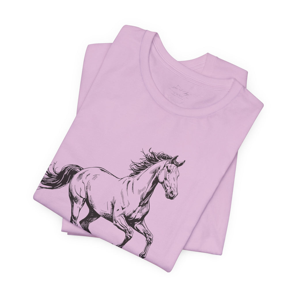 Running Horse  Tee | Horse Western Boho Shirt Born To Roam