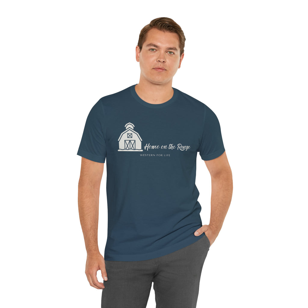 Home on the Range Rustic Farmhouse Barn Shirt: Western For Life Collection