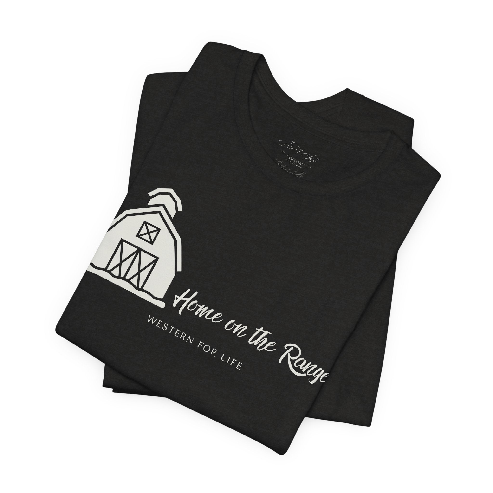 Home on the Range Rustic Farmhouse Barn Shirt: Western For Life Collection
