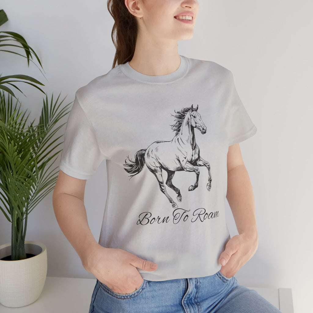 Running Horse  Tee | Horse Western Boho Shirt Born To Roam