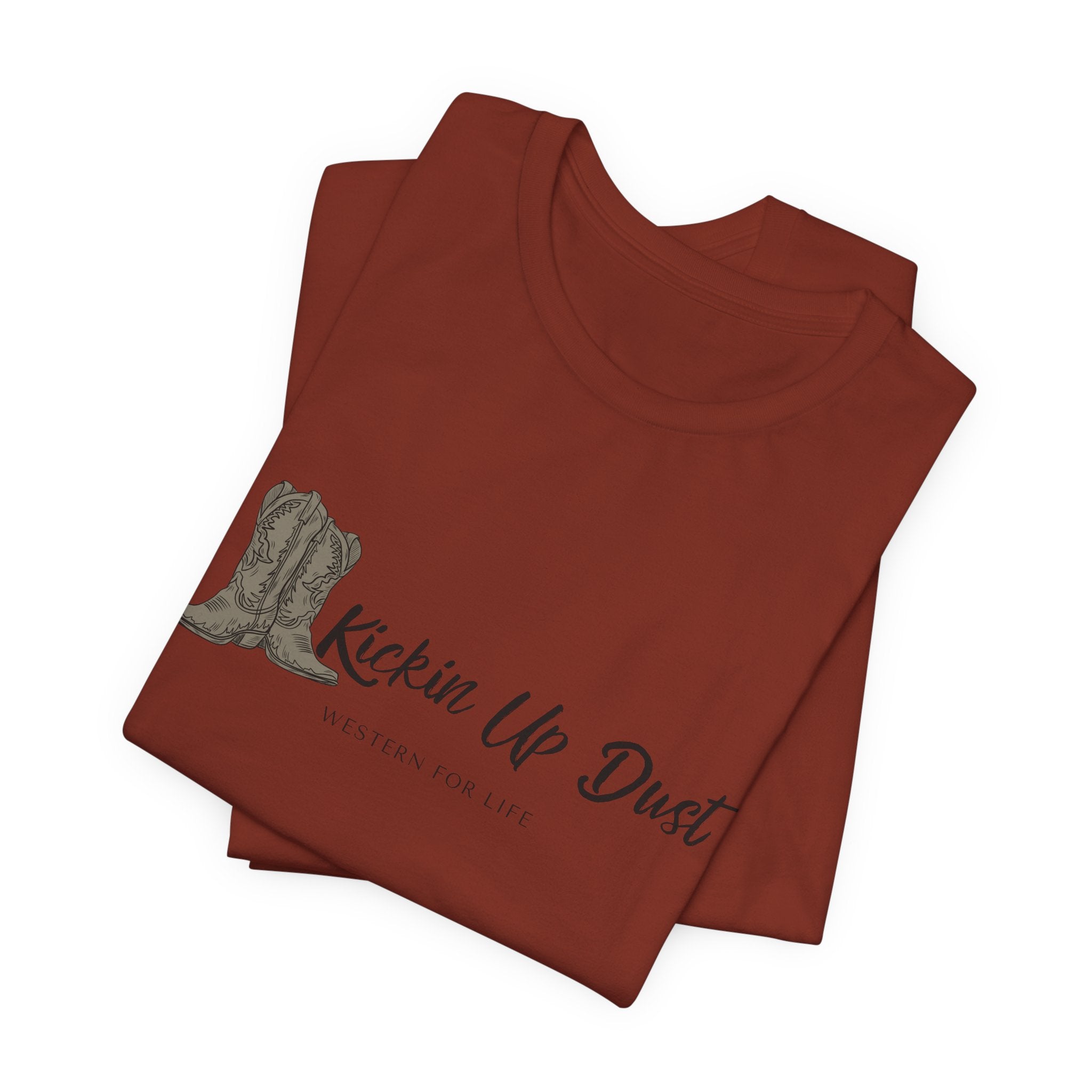 Kicking Up Dust Cowboy Boots Western Tee | Born In The Dirt Collection