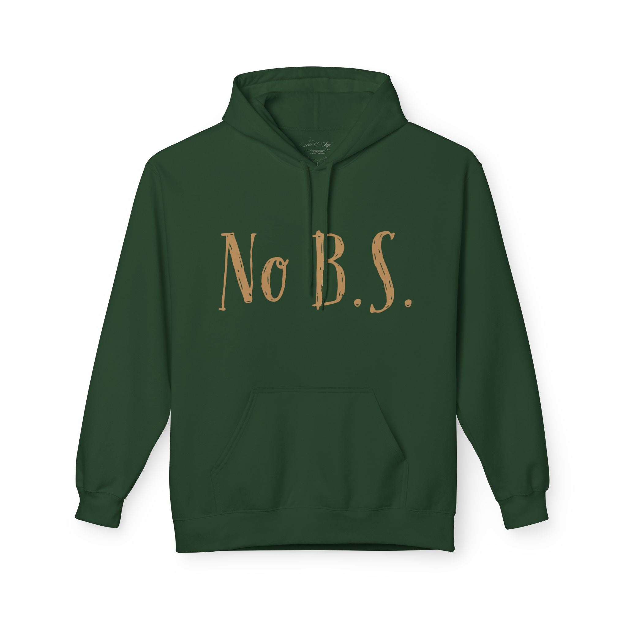 Distressed Gold Longhorn Skull Graphic Hoodie | No B.S. Collection