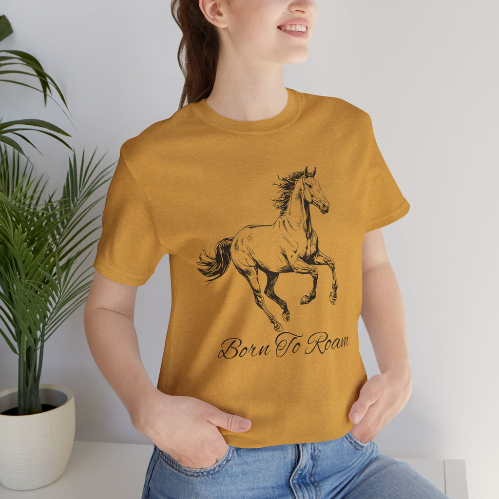 Running Horse  Tee | Horse Western Boho Shirt Born To Roam