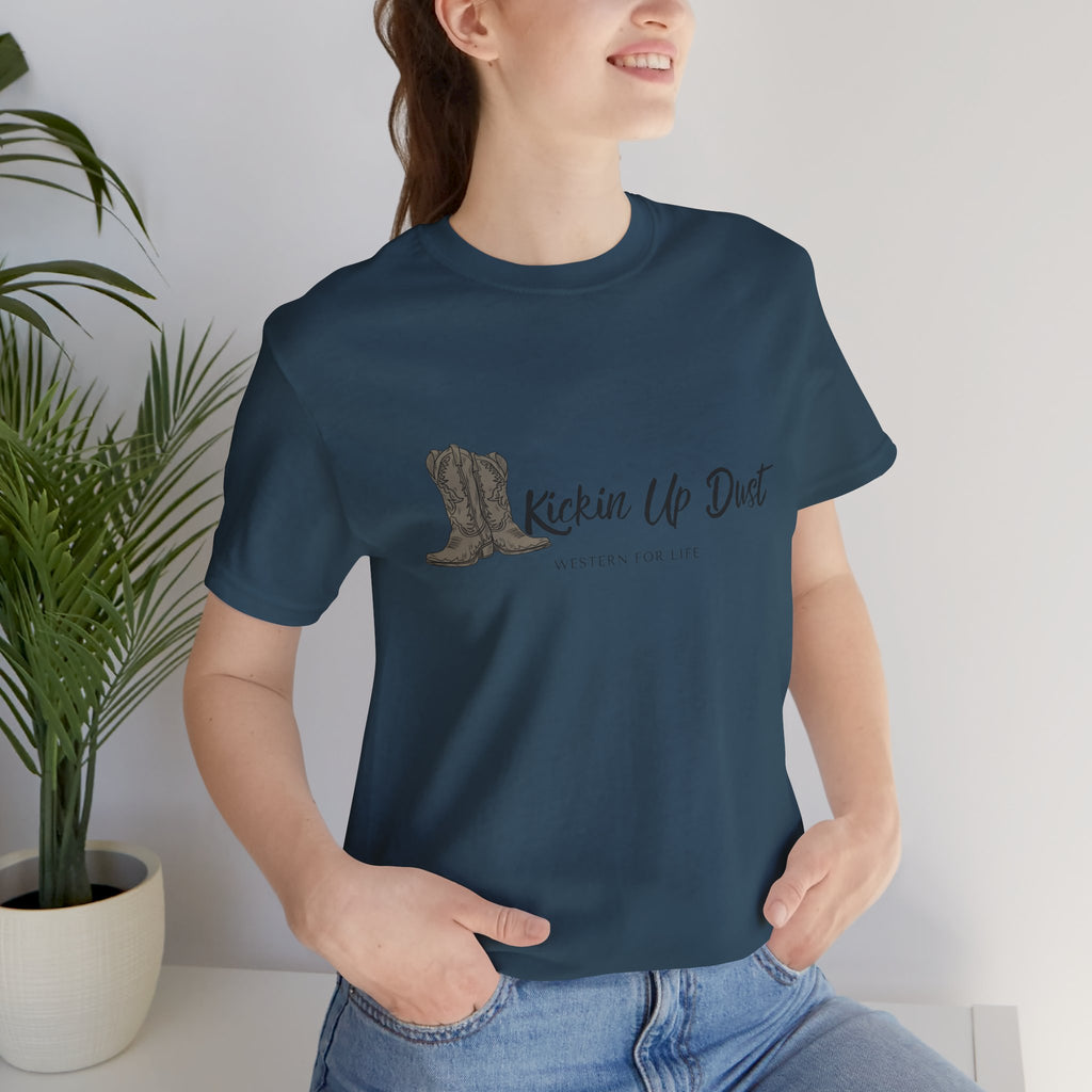 Kicking Up Dust Cowboy Boots Western Tee | Born In The Dirt Collection