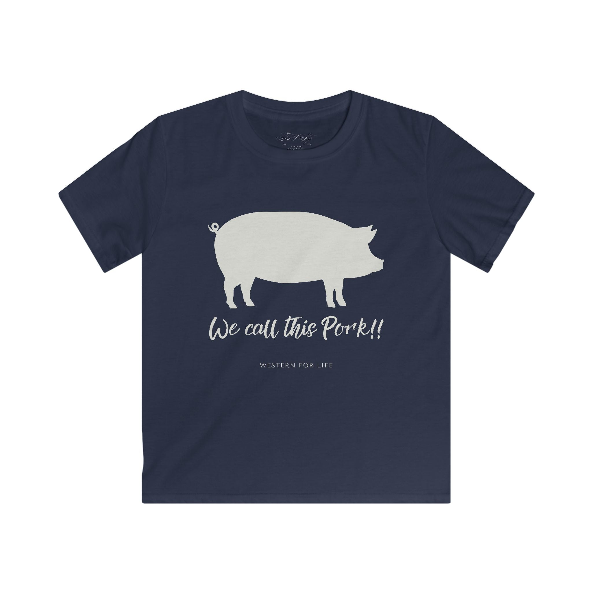 Kids Pig Tee — "We Call This Pork!!" Funny Farm Animal Shirt
