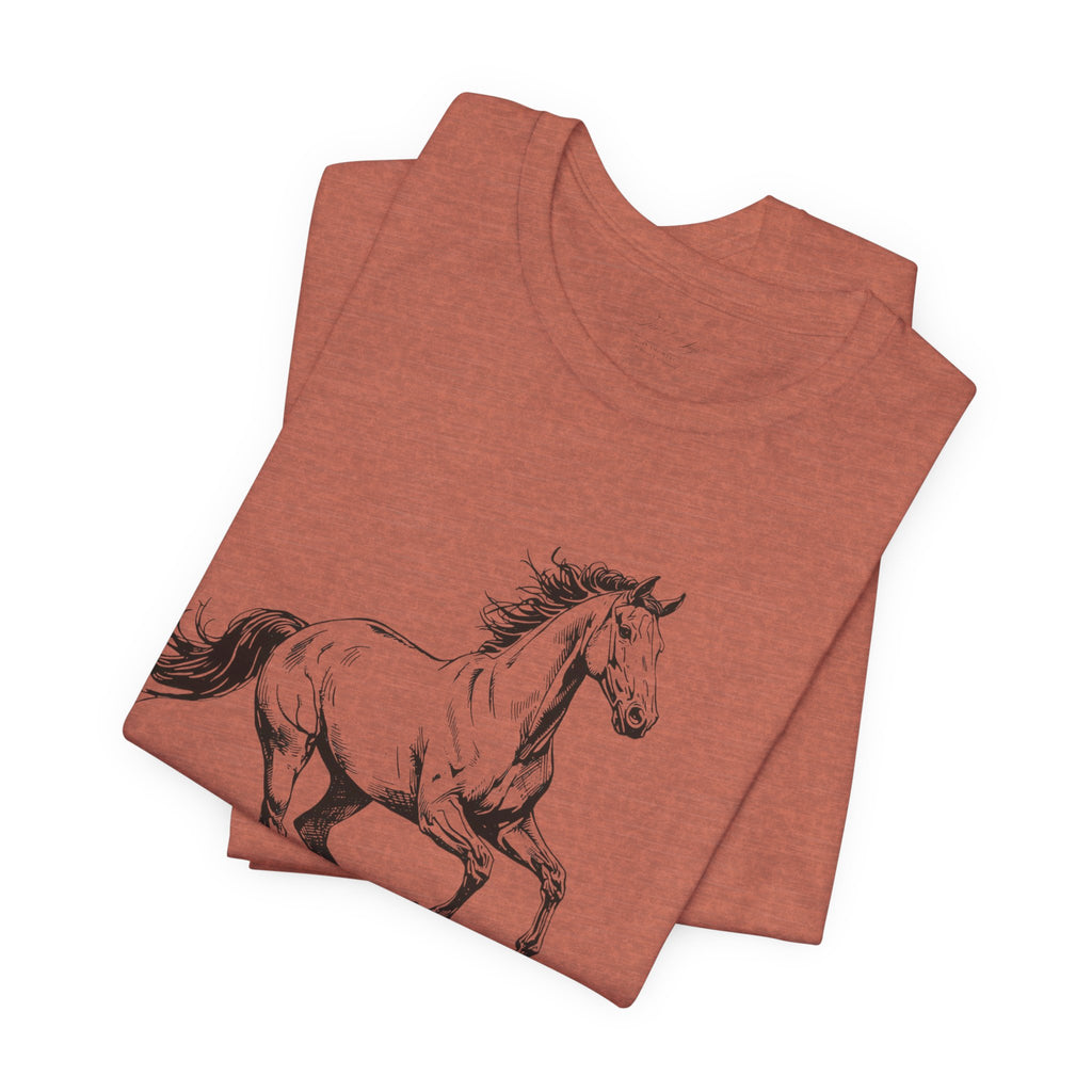 Running Horse  Tee | Horse Western Boho Shirt Born To Roam