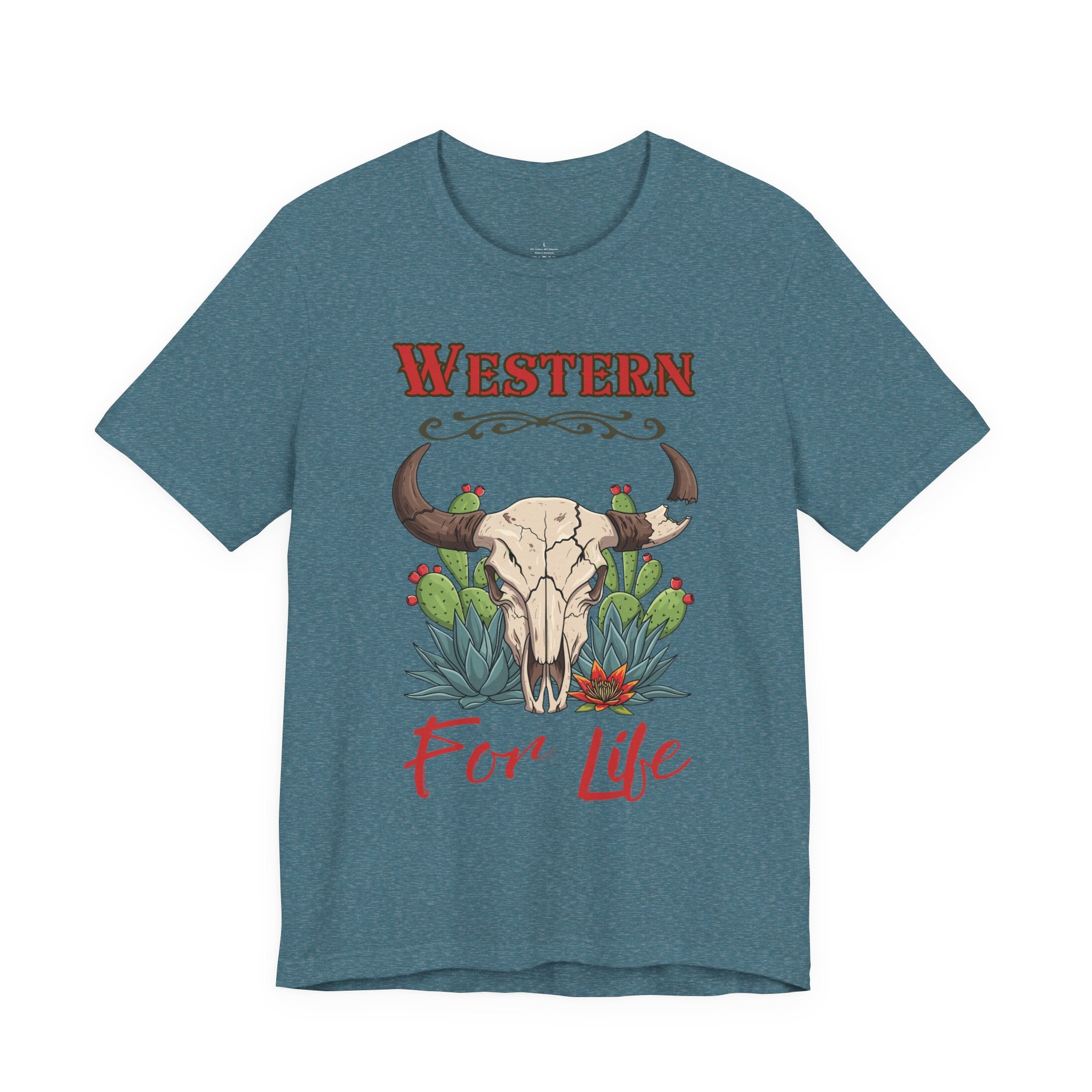 Cactus & Skull T-Shirt — Western for Life Collection