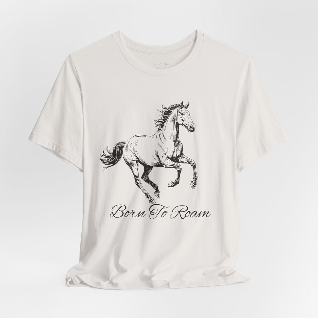 Running Horse  Tee | Horse Western Boho Shirt Born To Roam