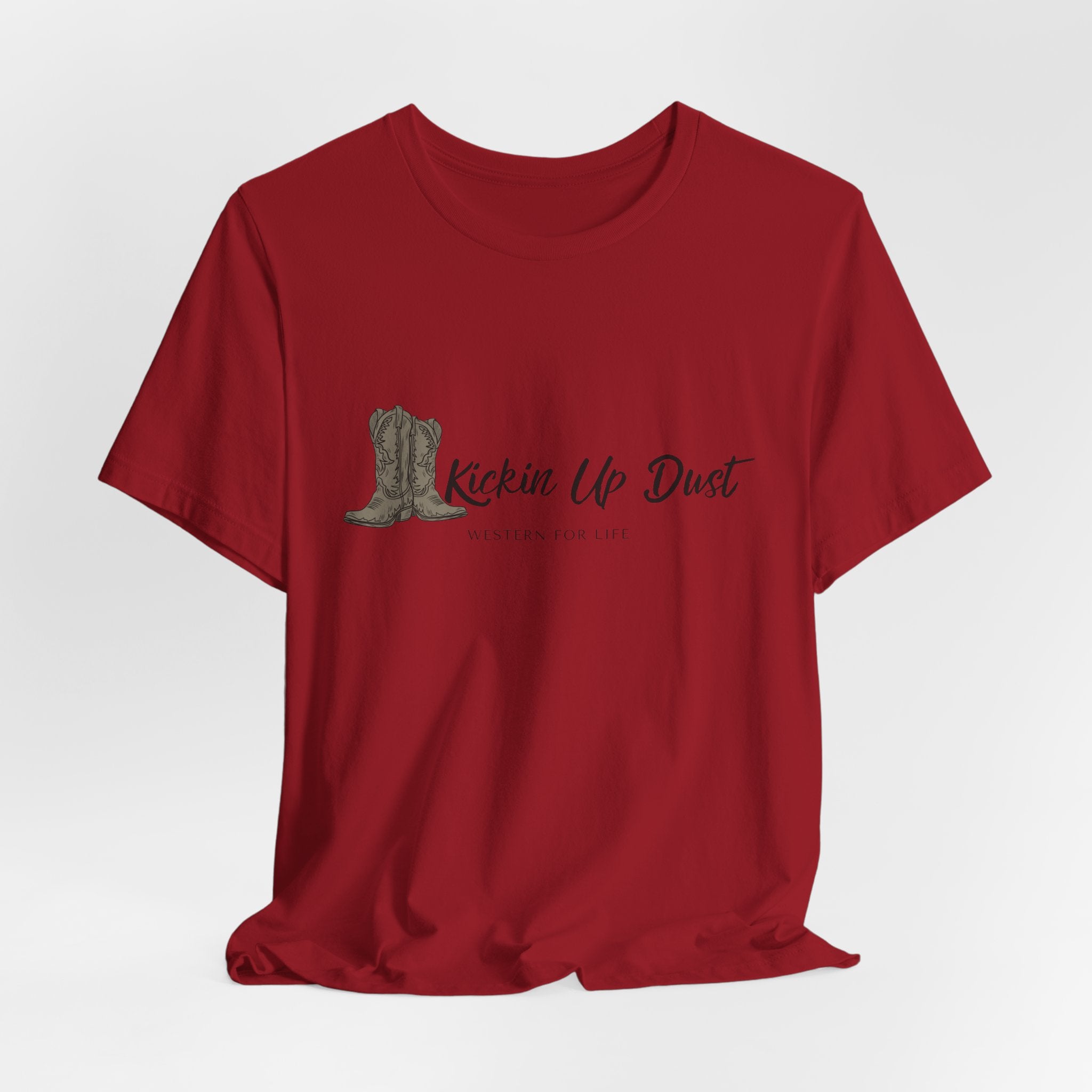 Kicking Up Dust Cowboy Boots Western Tee | Born In The Dirt Collection