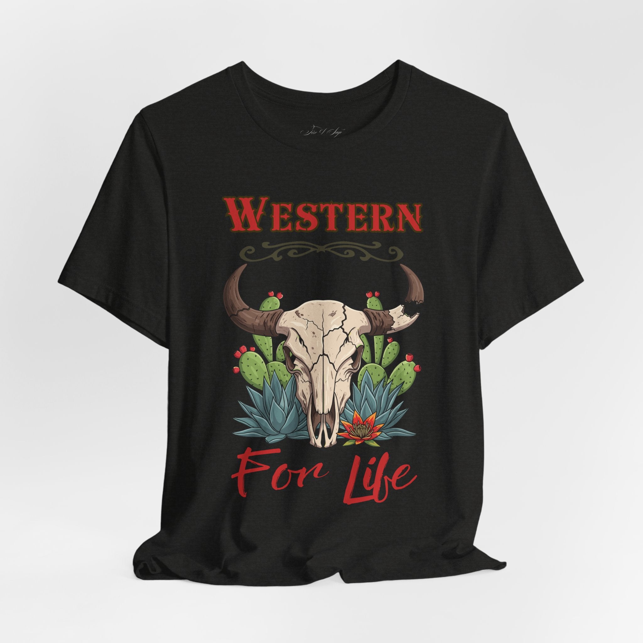 Cactus & Skull T-Shirt — Western for Life Collection