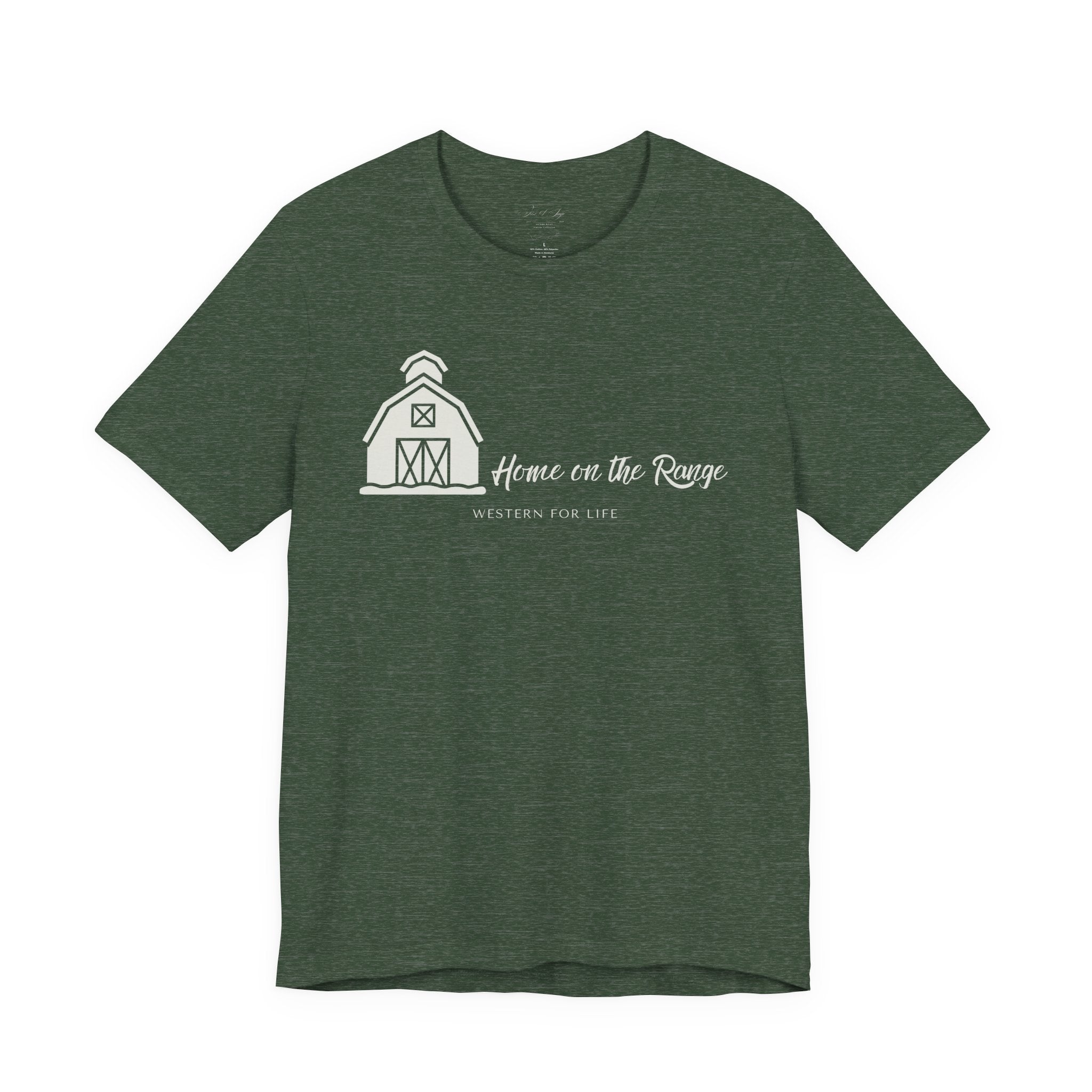 Home on the Range Rustic Farmhouse Barn Shirt: Western For Life Collection